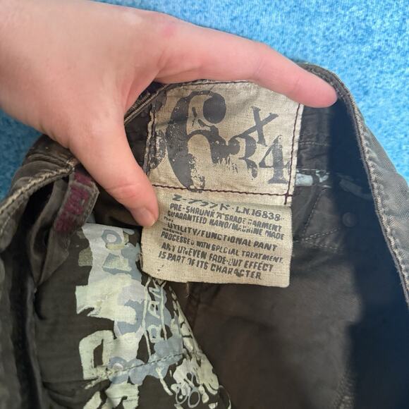 J Brand Men’s Straight Leg Pants Size 36x34 Olive Green Khaki Cotton - Picture 14 of 16